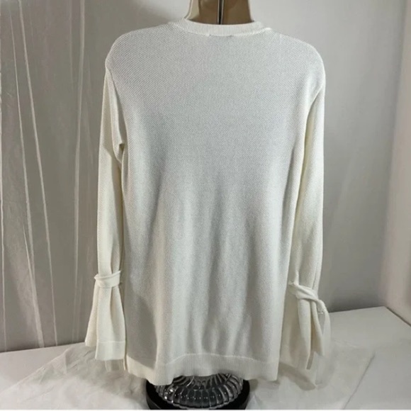 1 State Sweater Top,Unique,Super Cute!Waffle Knit Bell/Ties Sleeve,Size XS - Picture 11 of 11
